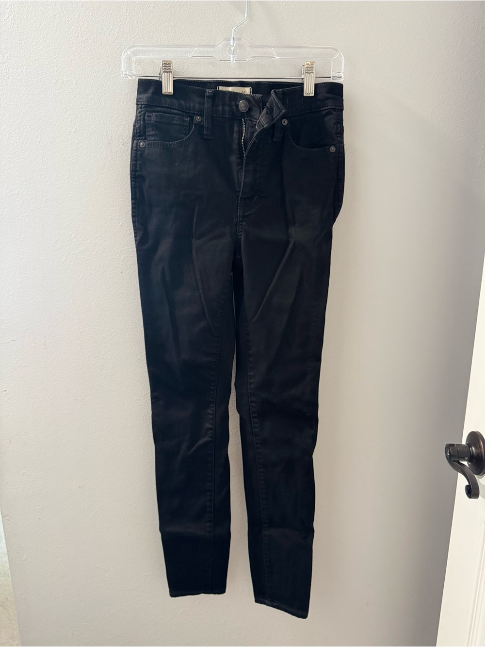 Madewell 10” High-Rise Skinny Jeans Black Size 26